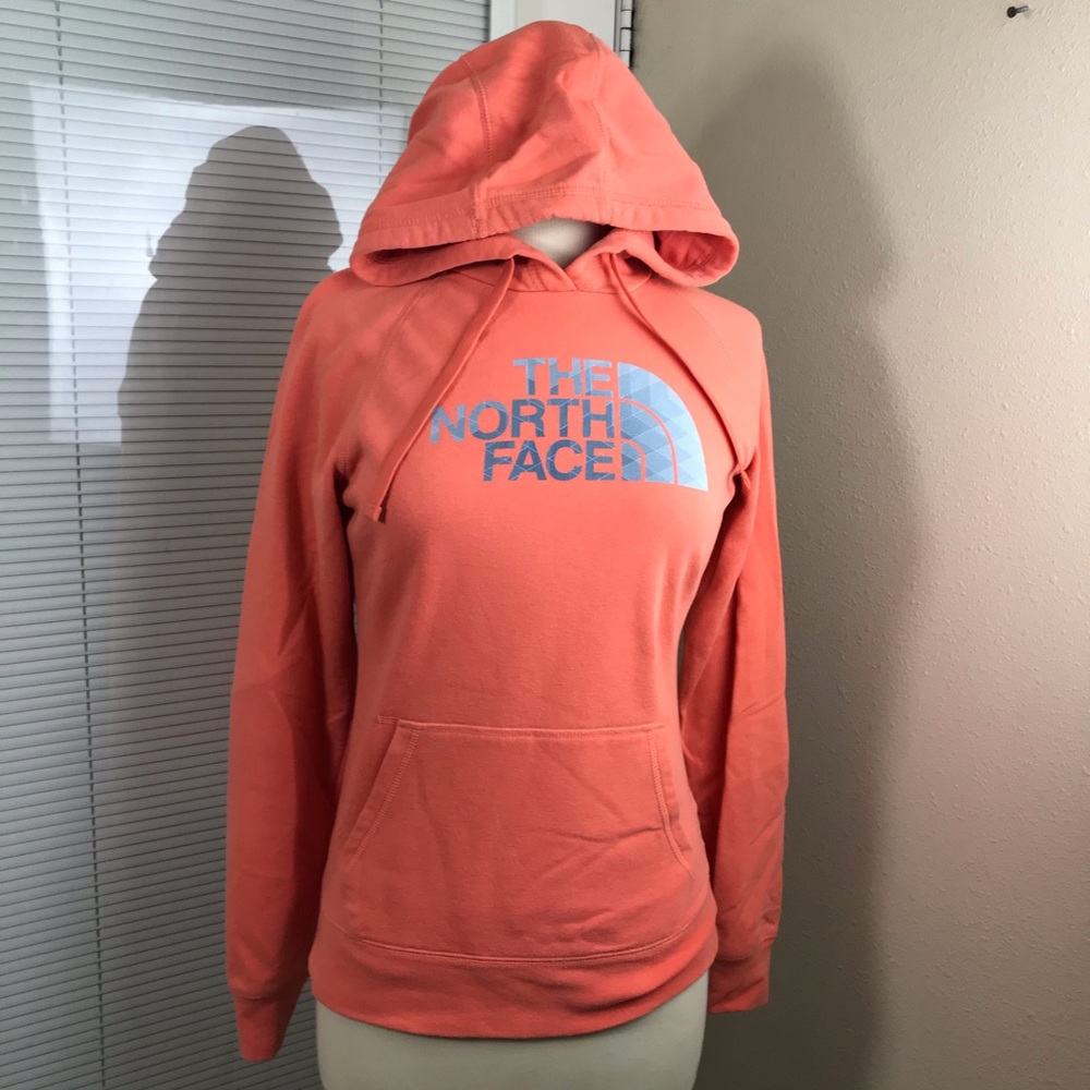The North face hoodie color peach Sz S/P sweater